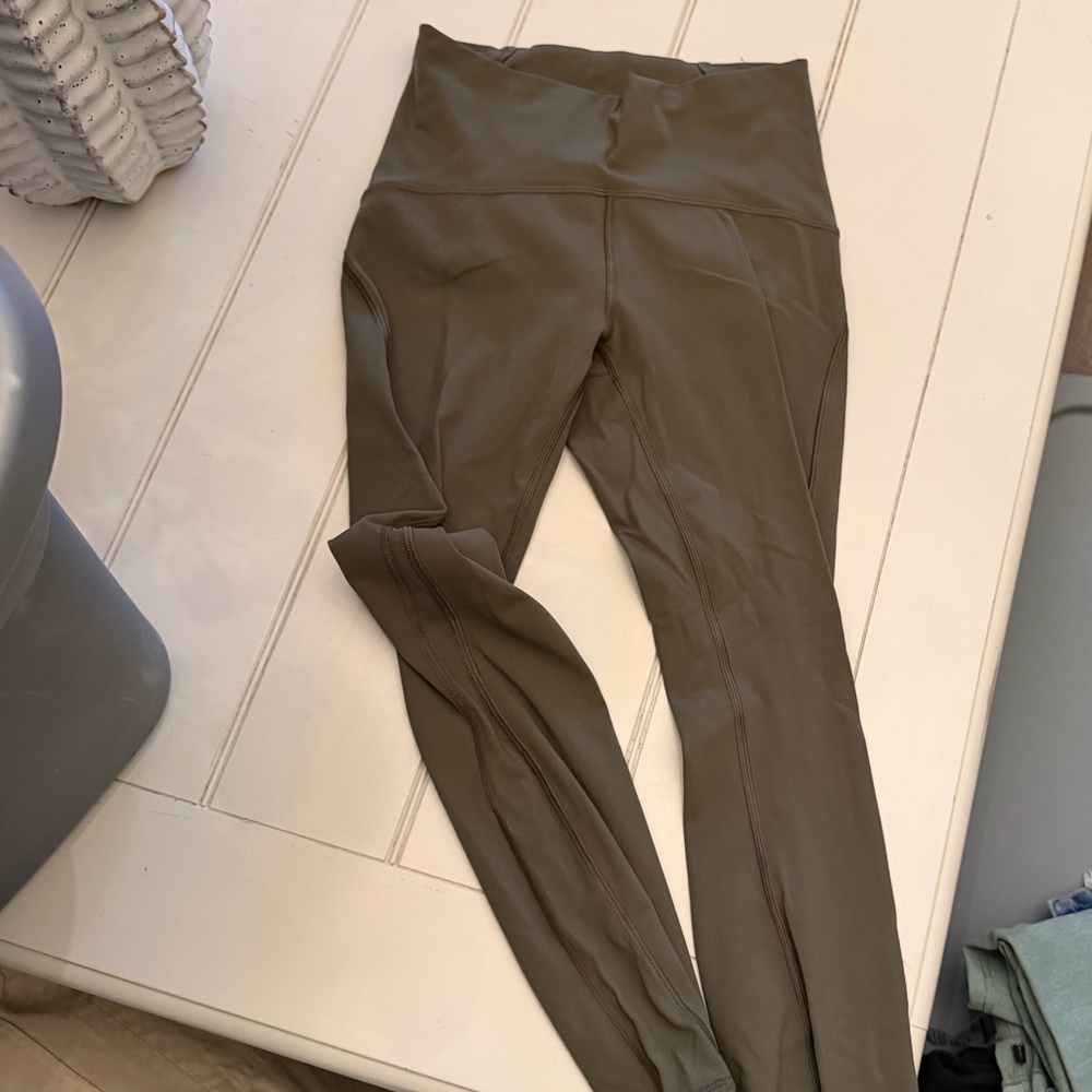 Olive High-Waisted Leggings